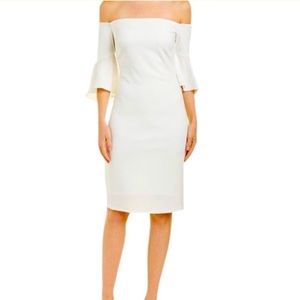 NWT Laundry White Sheath Dress - Size 8